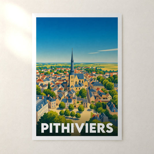 Affiche Pithiviers – sans cadre, accrochée au mur