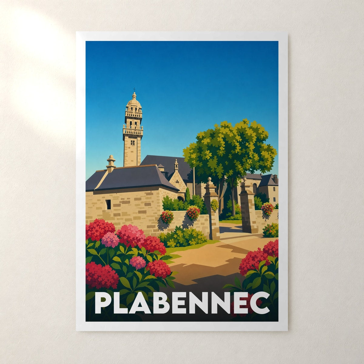 Affiche Plabennec – sans cadre, accrochée au mur