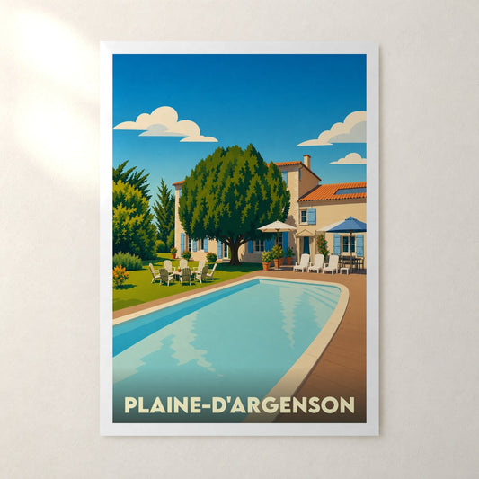 Affiche Plaine-d'Argenson – sans cadre, accrochée au mur