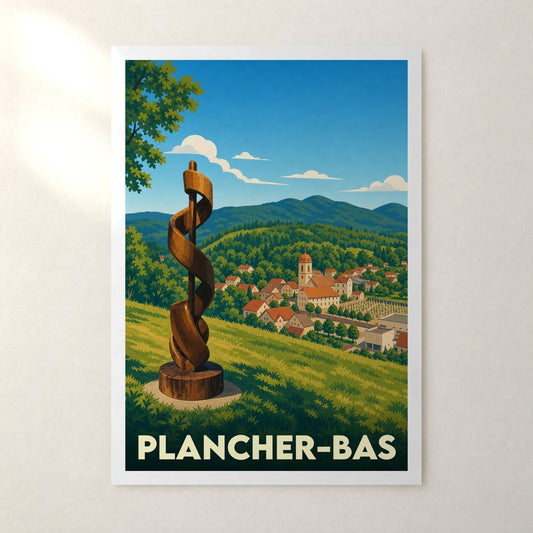 Affiche Plancher-Bas – sans cadre, accrochée au mur