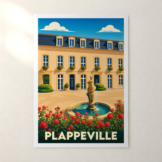 Affiche Plappeville – sans cadre, accrochée au mur