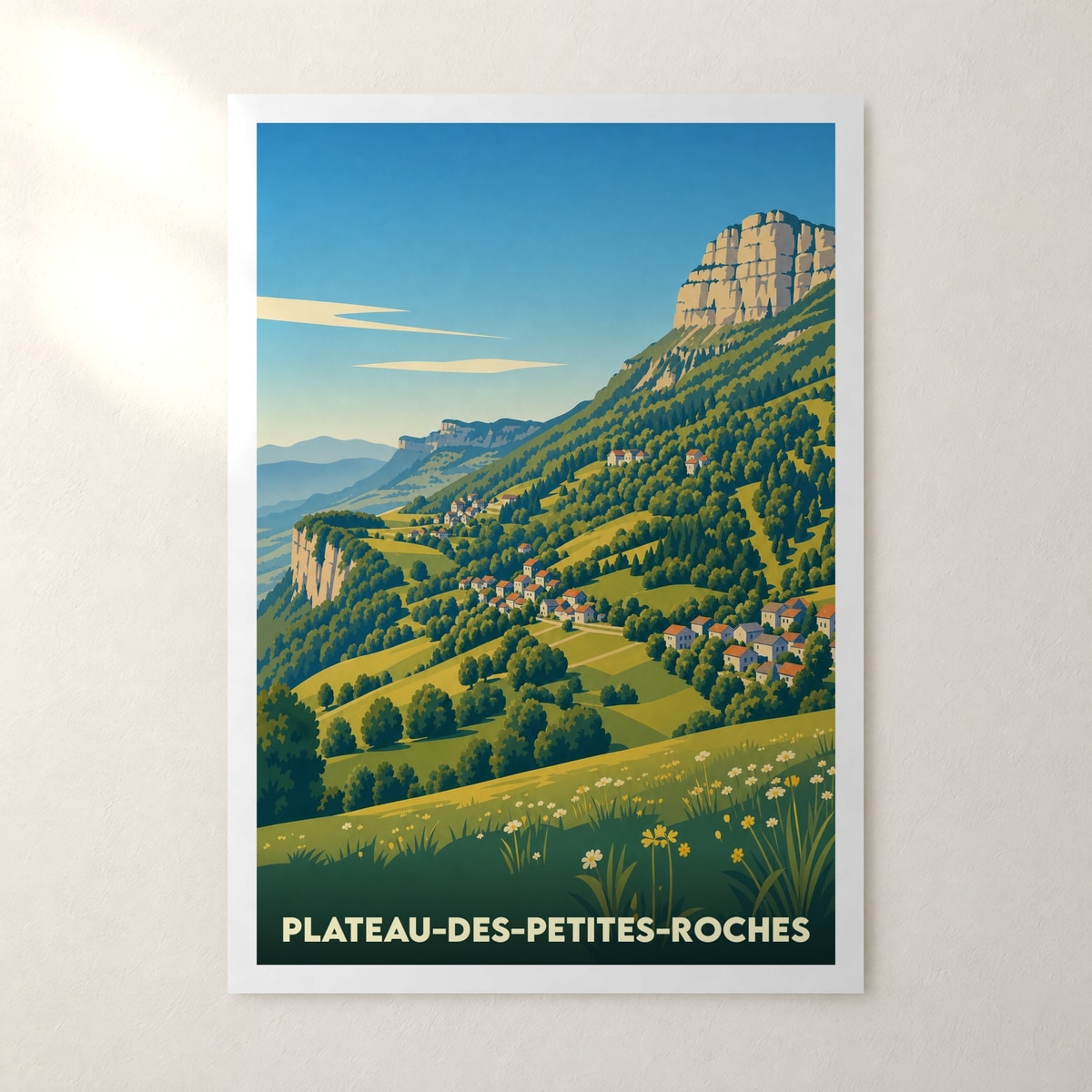 Affiche Plateau-des-Petites-Roches – sans cadre, accrochée au mur