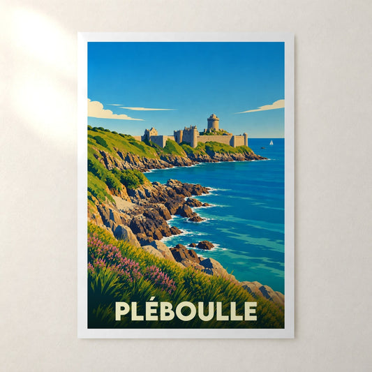 Affiche Pléboulle – sans cadre, accrochée au mur