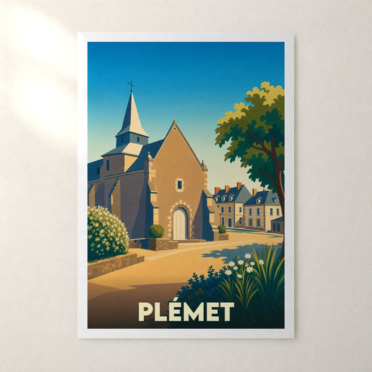 Affiche Plémet – sans cadre, accrochée au mur
