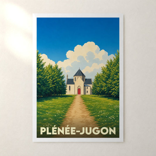 Affiche Plénée-Jugon – sans cadre, accrochée au mur