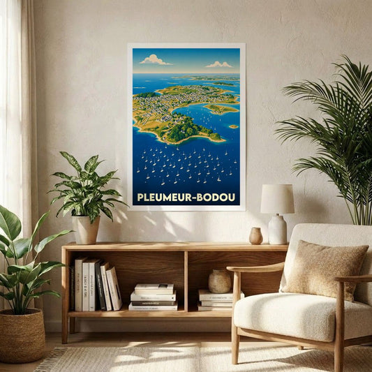 Affiche A1 (59,4 x 84,1 cm) Sans cadre souvenir de Pleumeur-Bodou