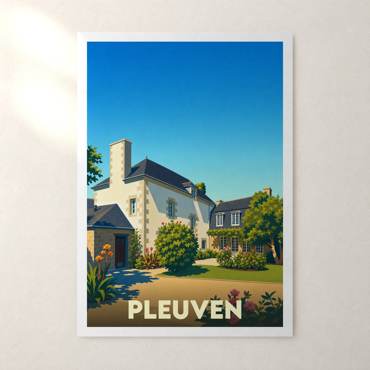 Affiche Pleuven – sans cadre, accrochée au mur