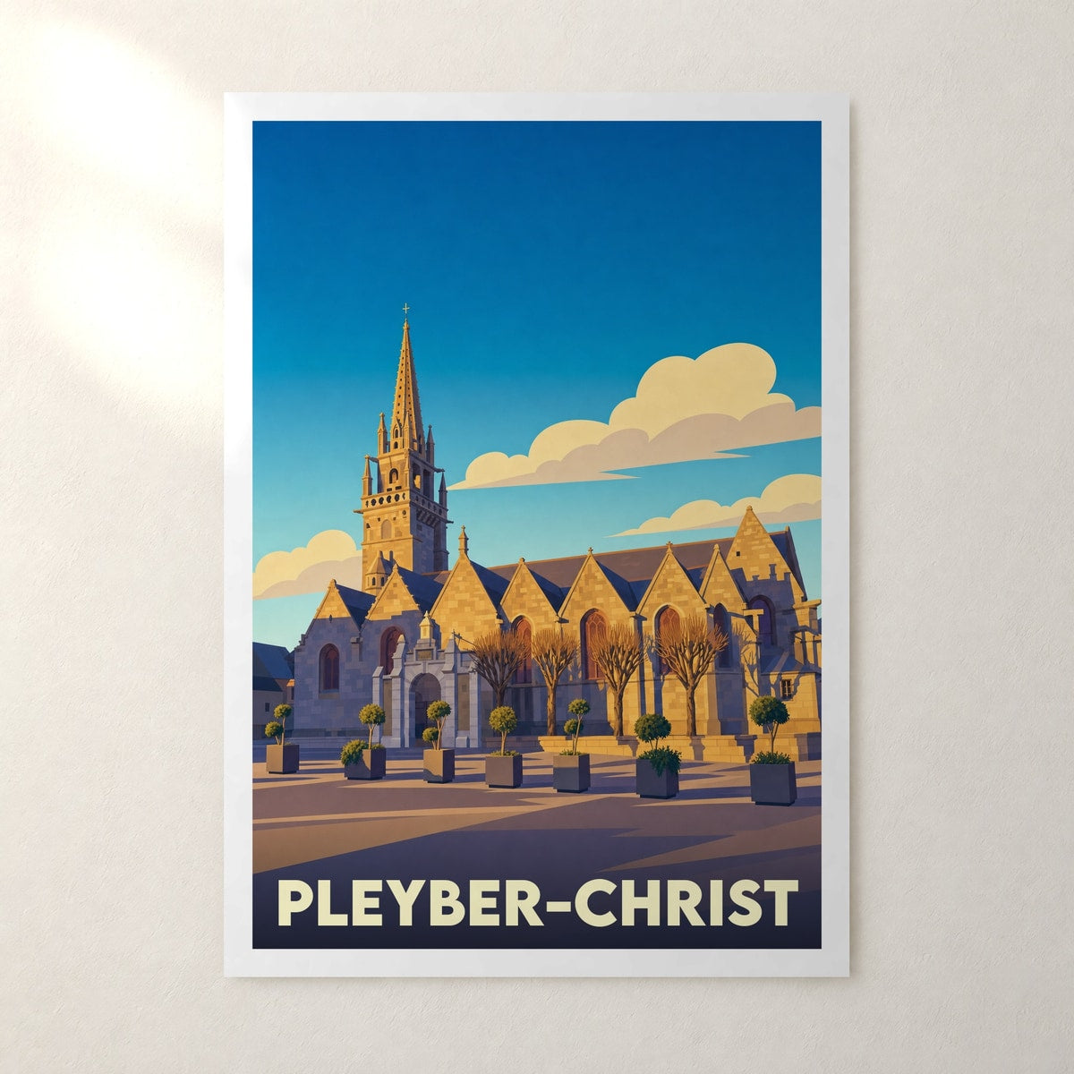 Affiche Pleyber-Christ – sans cadre, accrochée au mur