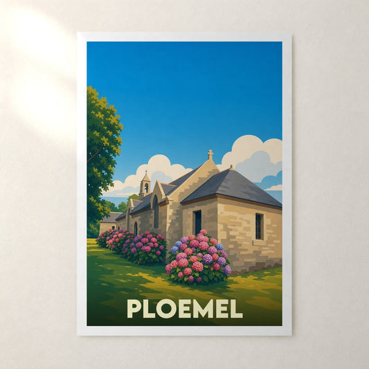 Affiche Ploemel – sans cadre, accrochée au mur