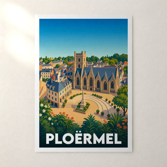 Affiche Ploërmel – sans cadre, accrochée au mur
