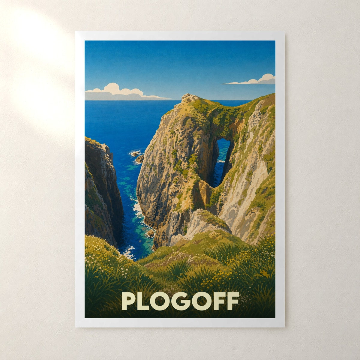 Affiche Plogoff – sans cadre, accrochée au mur