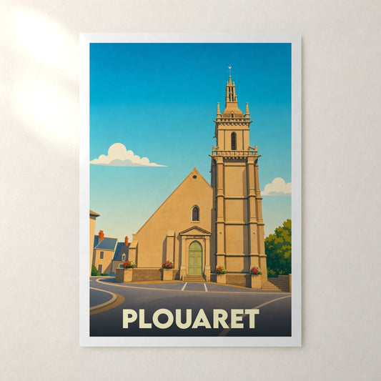 Affiche Plouaret – sans cadre, accrochée au mur