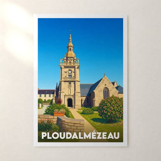 Affiche Ploudalmézeau – sans cadre, accrochée au mur