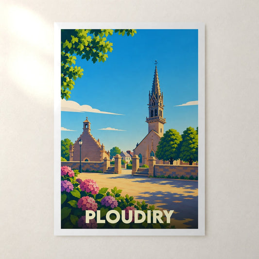 Affiche Ploudiry – sans cadre, accrochée au mur