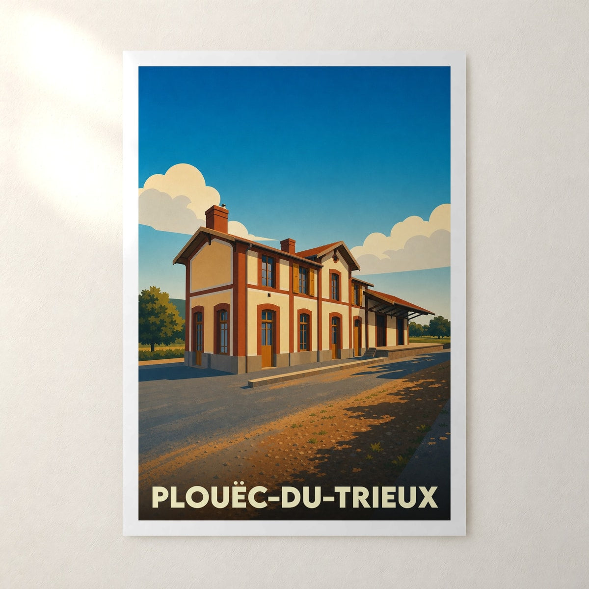 Affiche Plouëc-du-Trieux – sans cadre, accrochée au mur