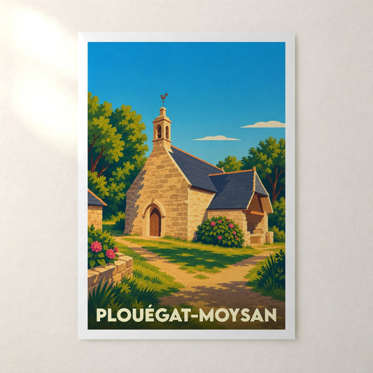 Affiche Plouégat-Moysan – sans cadre, accrochée au mur