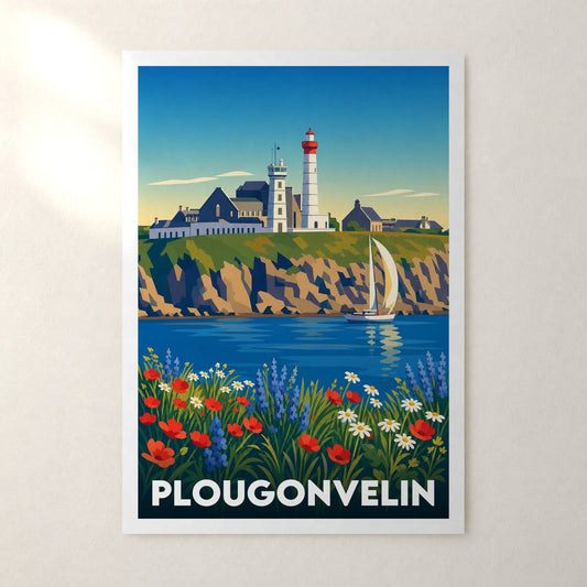 Affiche Plougonvelin – sans cadre, accrochée au mur