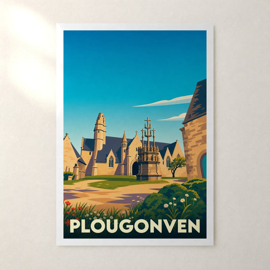 Affiche Plougonven – sans cadre, accrochée au mur