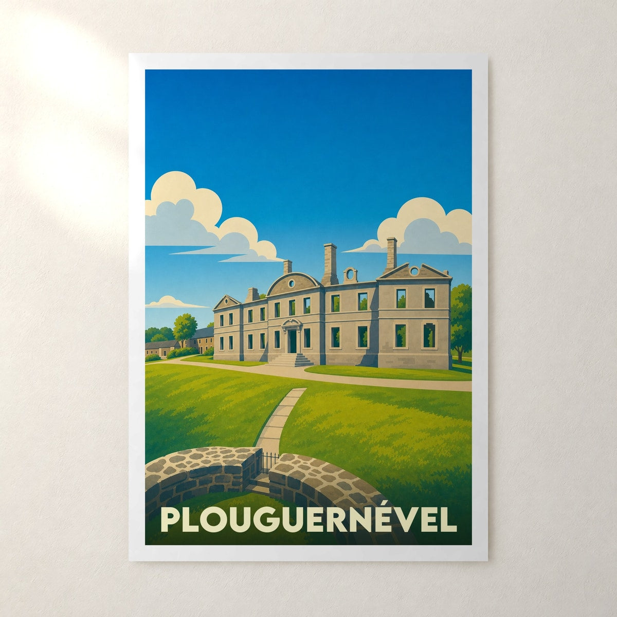 Affiche Plouguernével – sans cadre, accrochée au mur