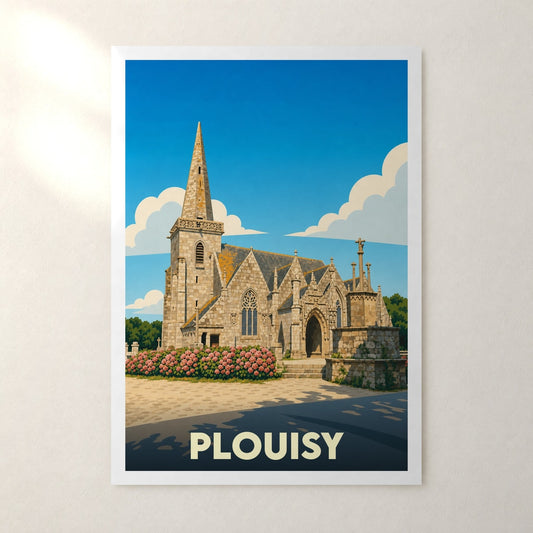 Affiche Plouisy – sans cadre, accrochée au mur