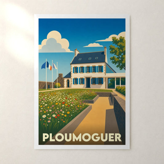 Affiche Ploumoguer – sans cadre, accrochée au mur