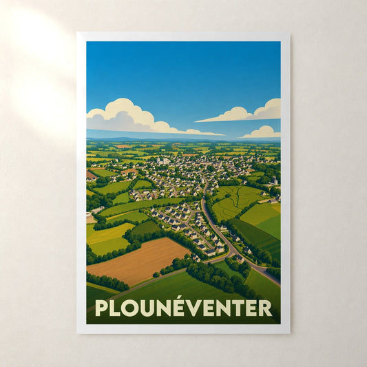 Affiche Plounéventer – sans cadre, accrochée au mur