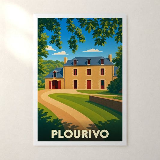 Affiche Plourivo – sans cadre, accrochée au mur