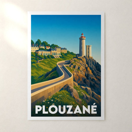 Affiche Plouzané – sans cadre, accrochée au mur
