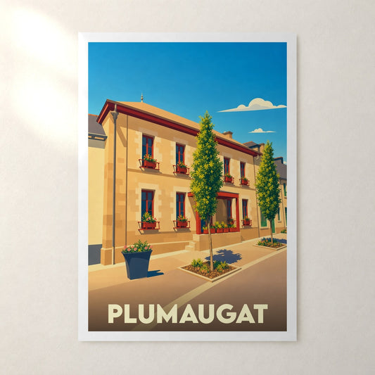 Affiche Plumaugat – sans cadre, accrochée au mur