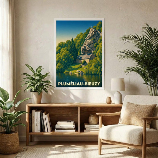 Affiche A1 (59,4 x 84,1 cm) Sans cadre souvenir de Pluméliau-Bieuzy