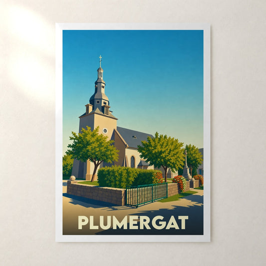Affiche Plumergat – sans cadre, accrochée au mur