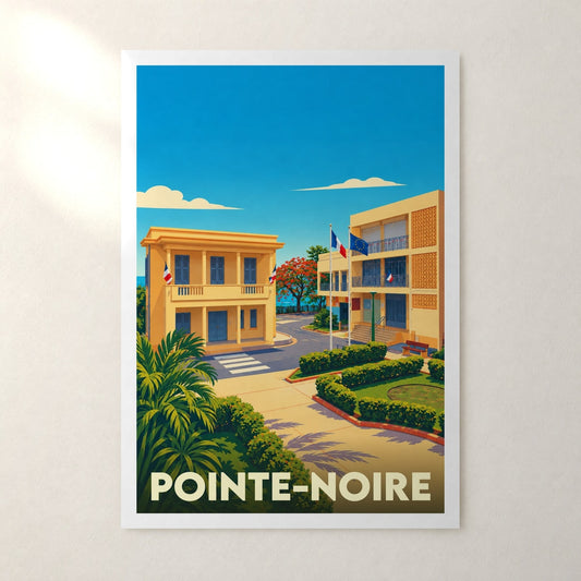 Affiche Pointe-Noire – sans cadre, accrochée au mur