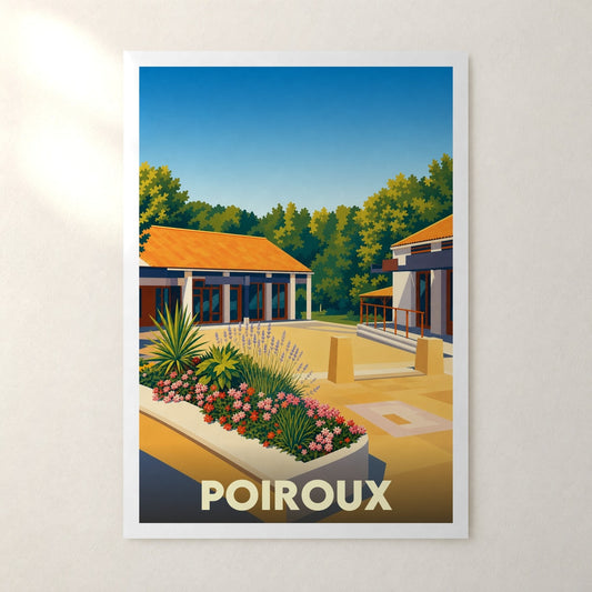Affiche Poiroux – sans cadre, accrochée au mur