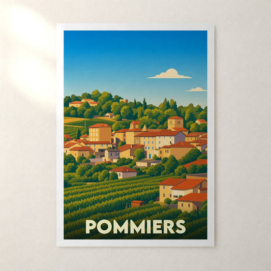 Affiche Pommiers – sans cadre, accrochée au mur