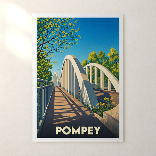 Affiche Pompey – sans cadre, accrochée au mur