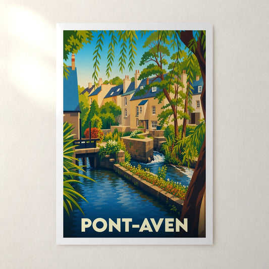 Affiche Pont-Aven – sans cadre, accrochée au mur