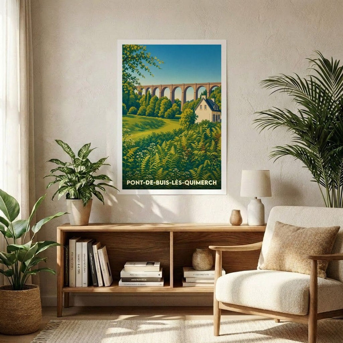 Affiche A1 (59,4 x 84,1 cm) Sans cadre souvenir de Pont-de-Buis-lès-Quimerch