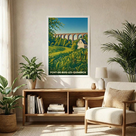 Affiche A1 (59,4 x 84,1 cm) Sans cadre souvenir de Pont-de-Buis-lès-Quimerch
