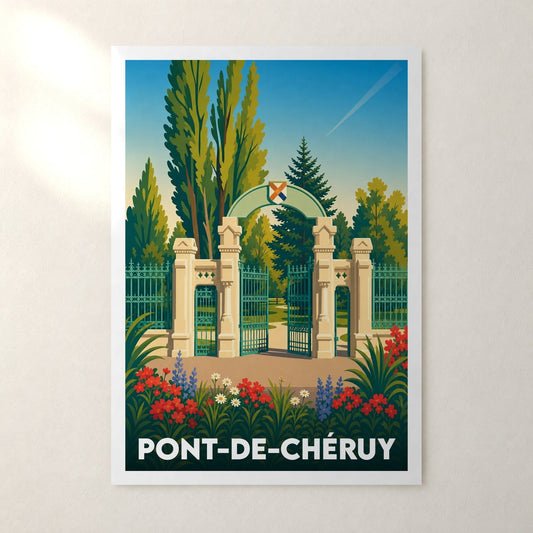 Affiche Pont-de-Chéruy – sans cadre, accrochée au mur