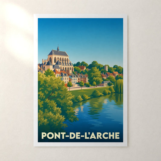 Affiche Pont-de-l'Arche – sans cadre, accrochée au mur