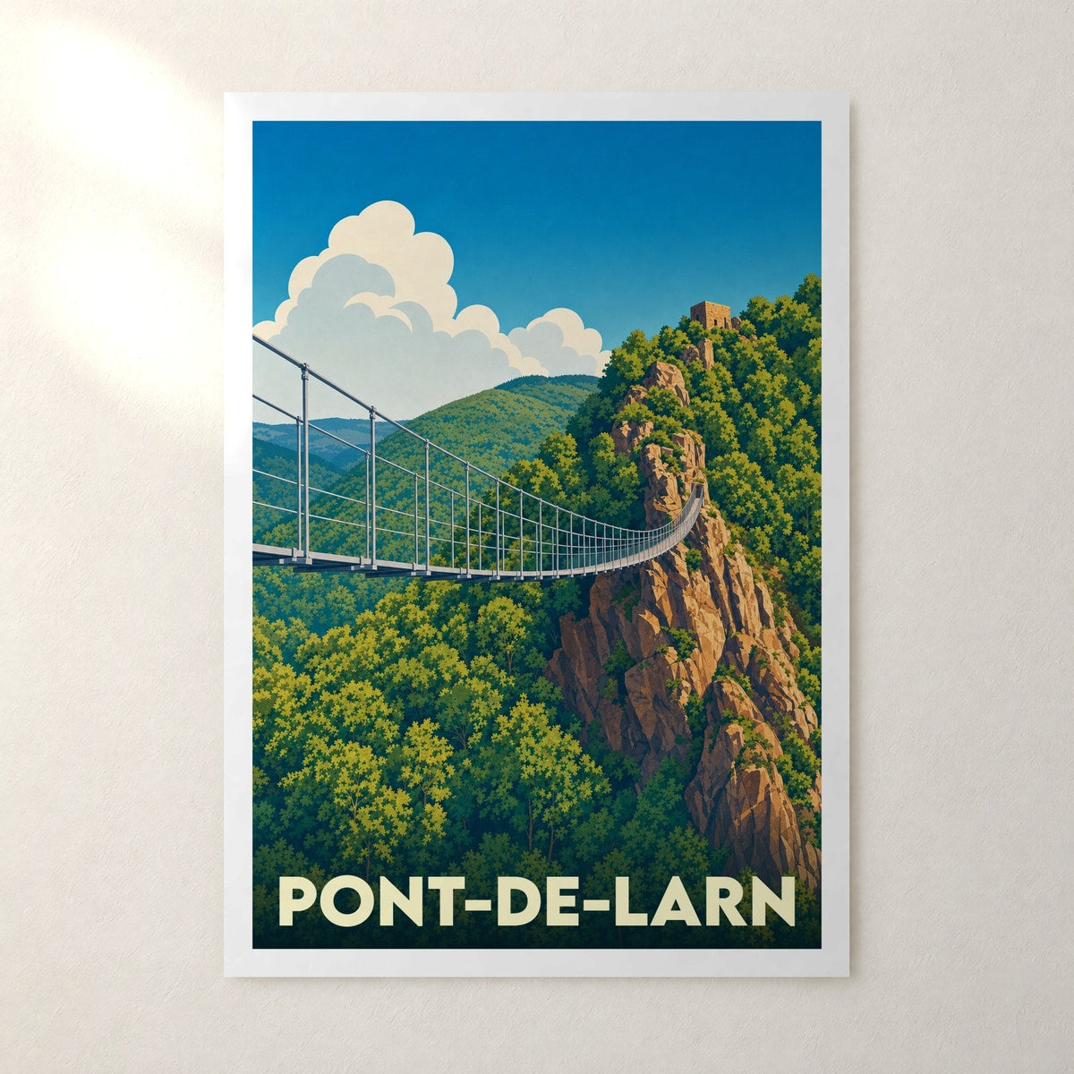 Affiche Pont-de-Larn – sans cadre, accrochée au mur
