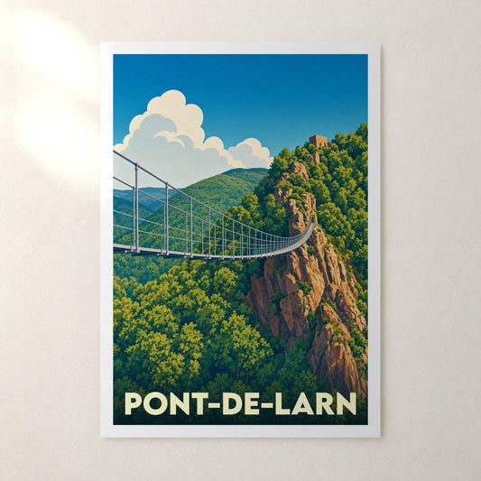 Affiche Pont-de-Larn – sans cadre, accrochée au mur