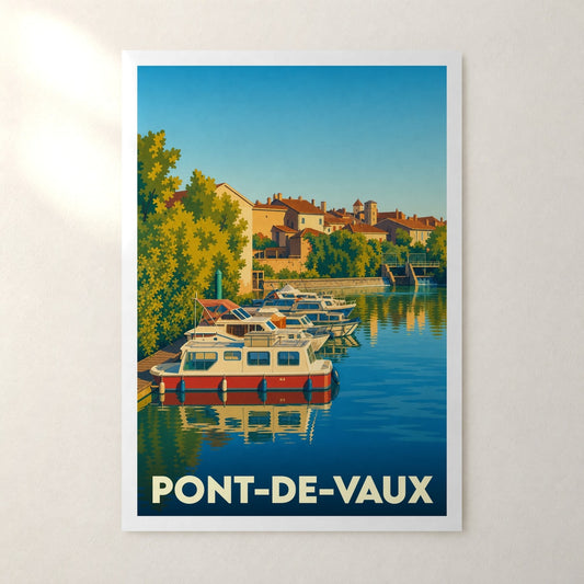 Affiche Pont-de-Vaux – sans cadre, accrochée au mur