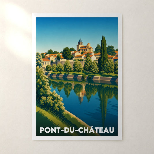 Affiche Pont-du-Château – sans cadre, accrochée au mur