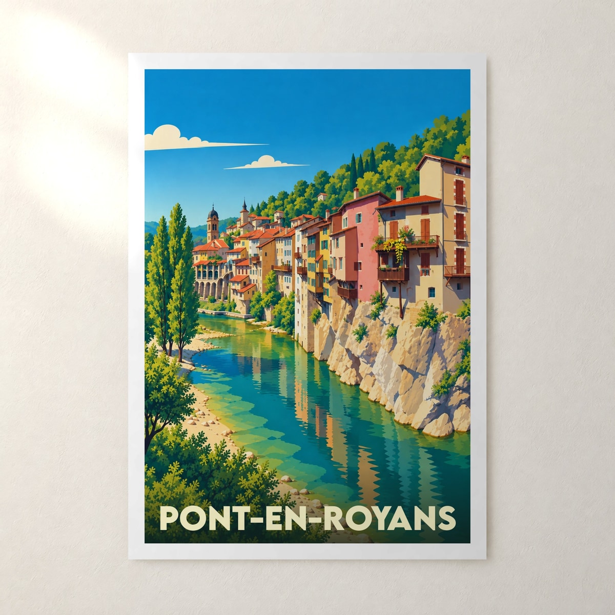 Affiche Pont-en-Royans – sans cadre, accrochée au mur