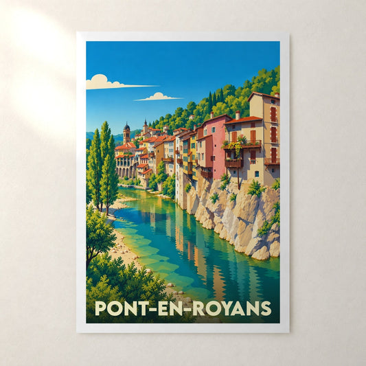 Affiche Pont-en-Royans – sans cadre, accrochée au mur
