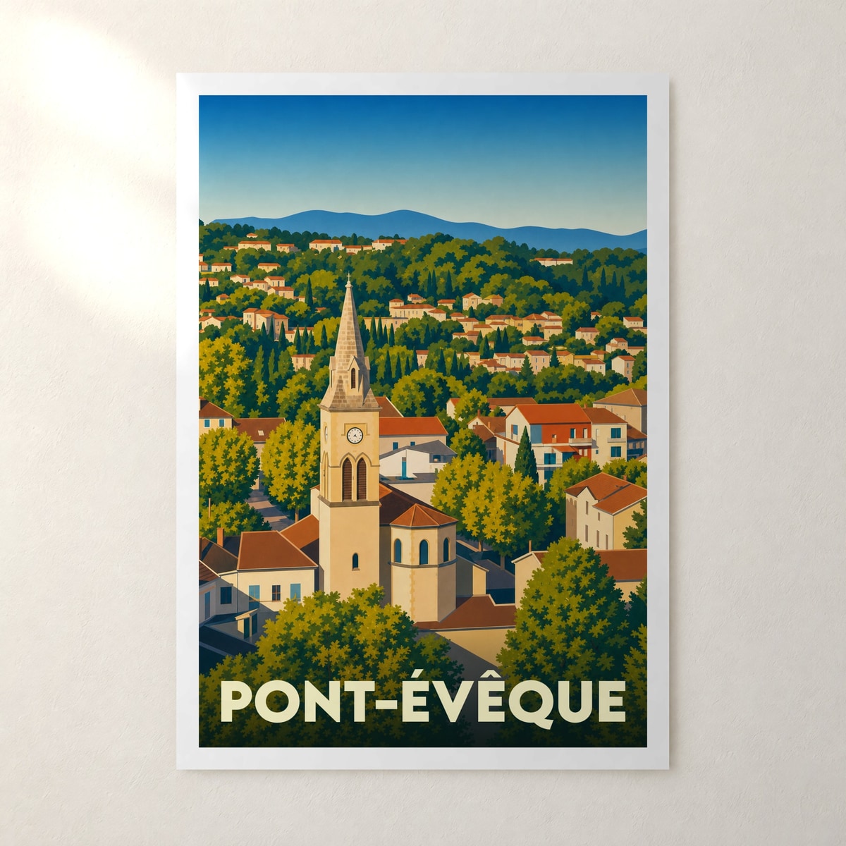 Affiche Pont-Évêque – sans cadre, accrochée au mur
