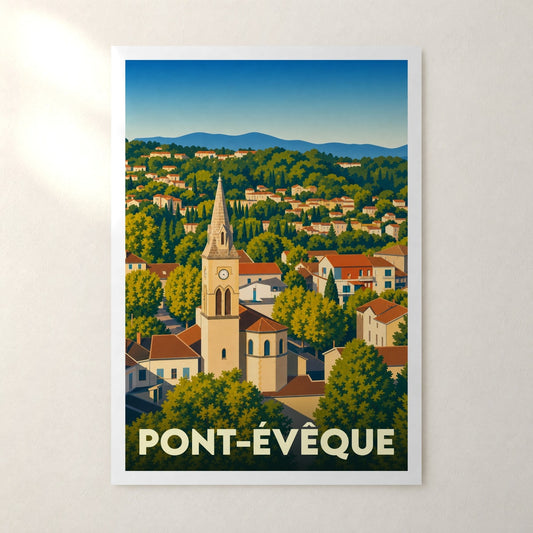 Affiche Pont-Évêque – sans cadre, accrochée au mur