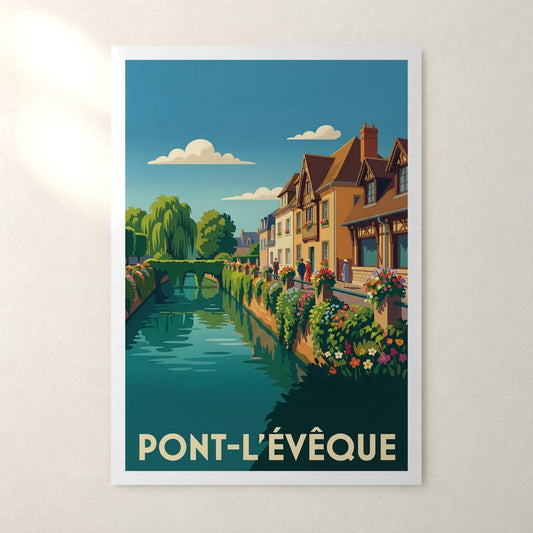 Affiche Pont-l'Évêque – sans cadre, accrochée au mur