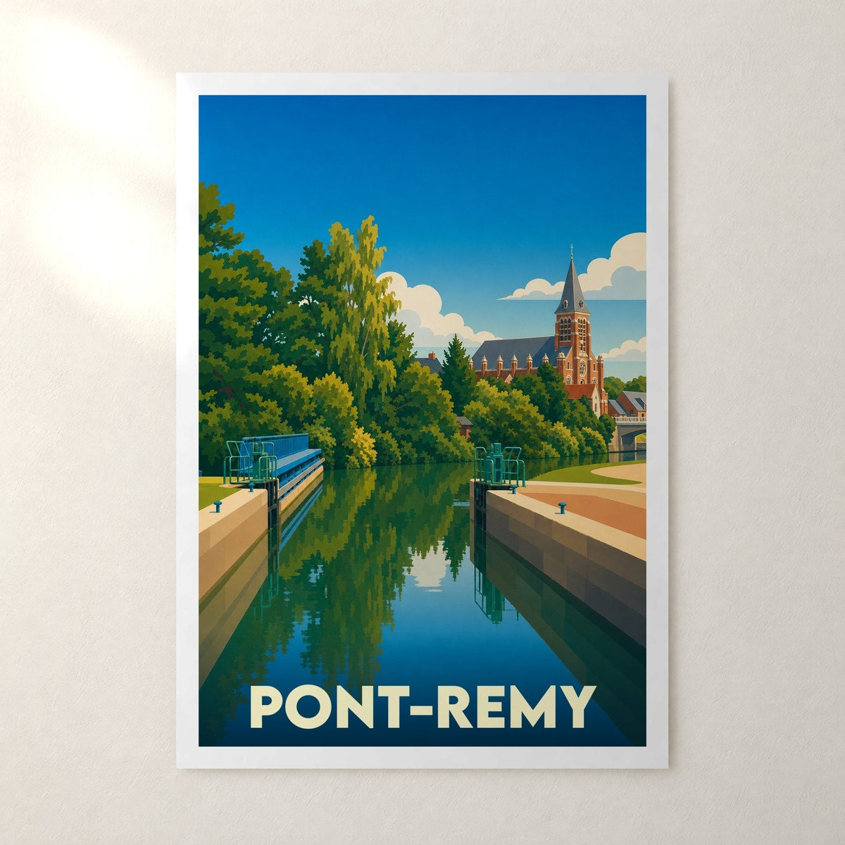 Affiche Pont-Remy – sans cadre, accrochée au mur